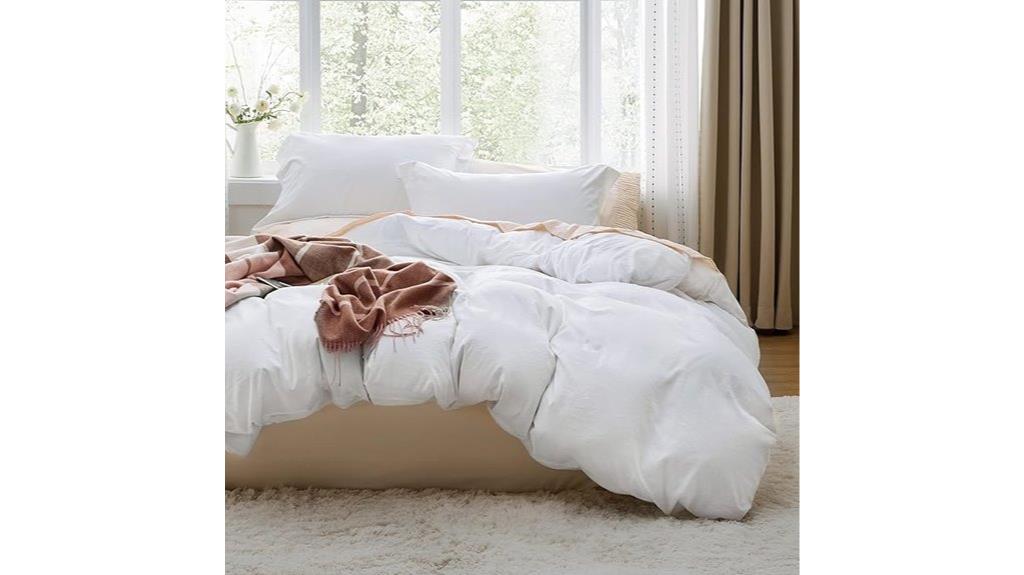 bedsure white duvet cover