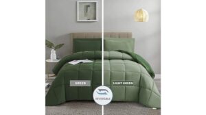 HIG 3pc Green Queen Comforter Set Review