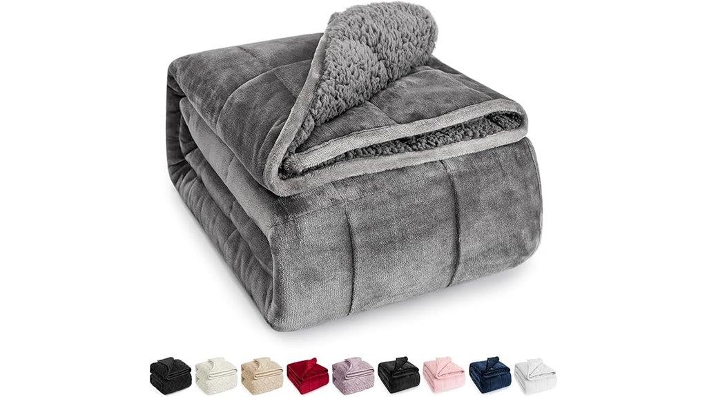 cozy comforting weighted blanket