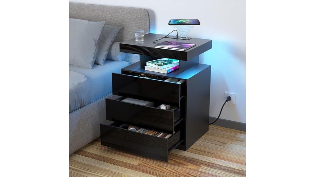 modern led nightstand review