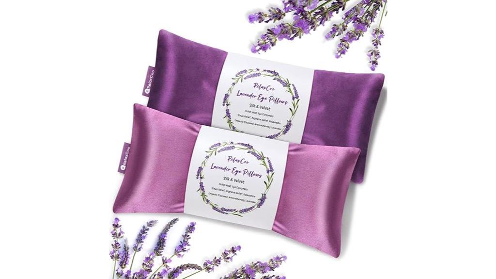 relaxation with lavender pillow