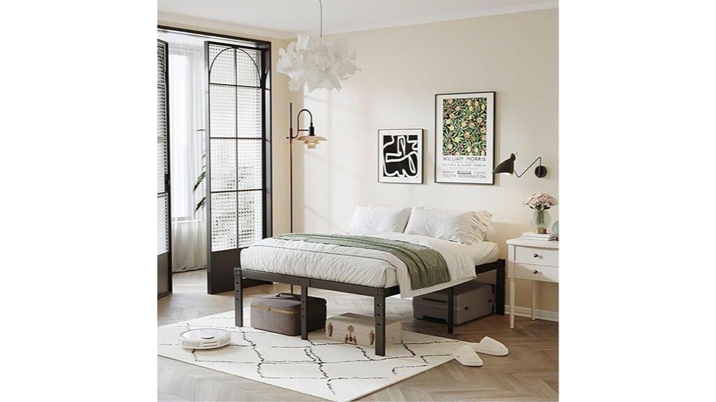 sturdy stylish queen bed frame