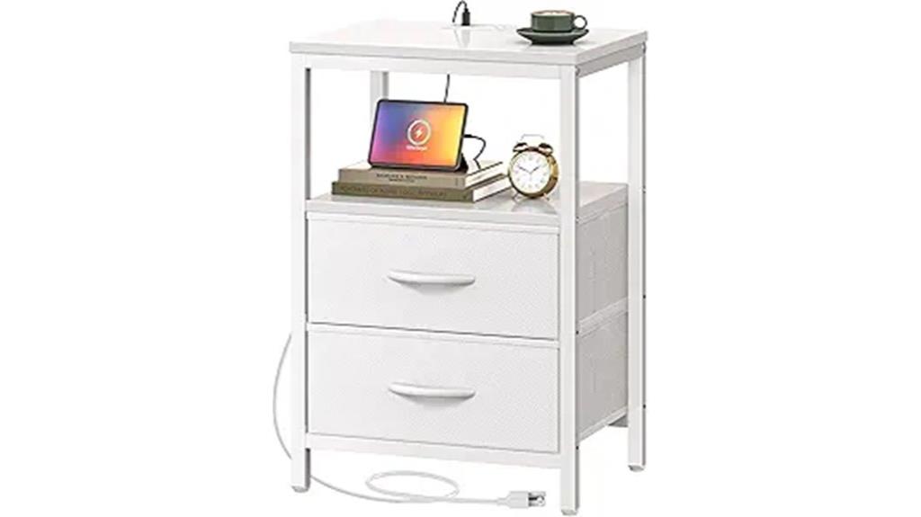 stylish nightstand with convenience